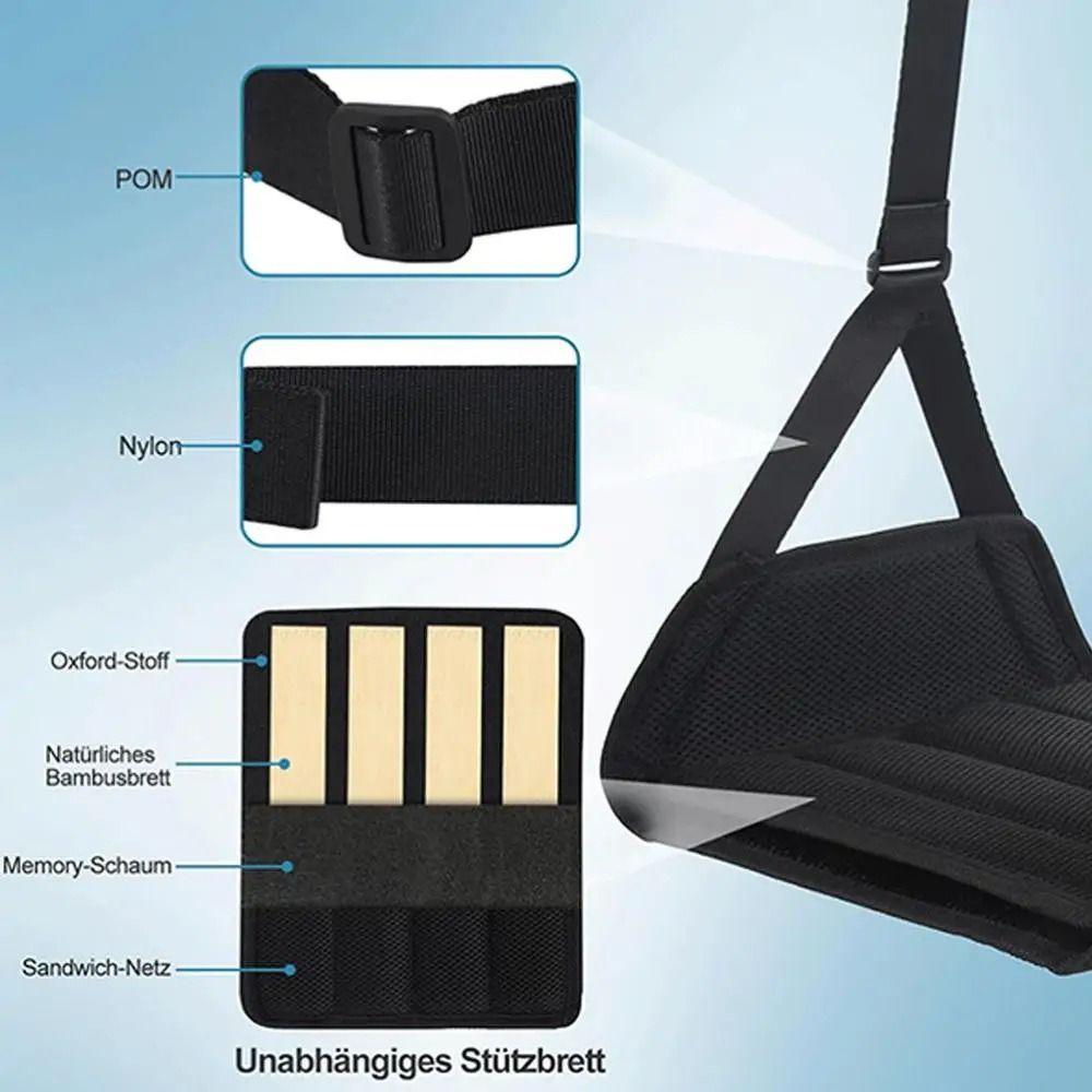 Removable Pad Airplane Foot Hammock Adjustable Strap Portable Desk Footrest  Airline