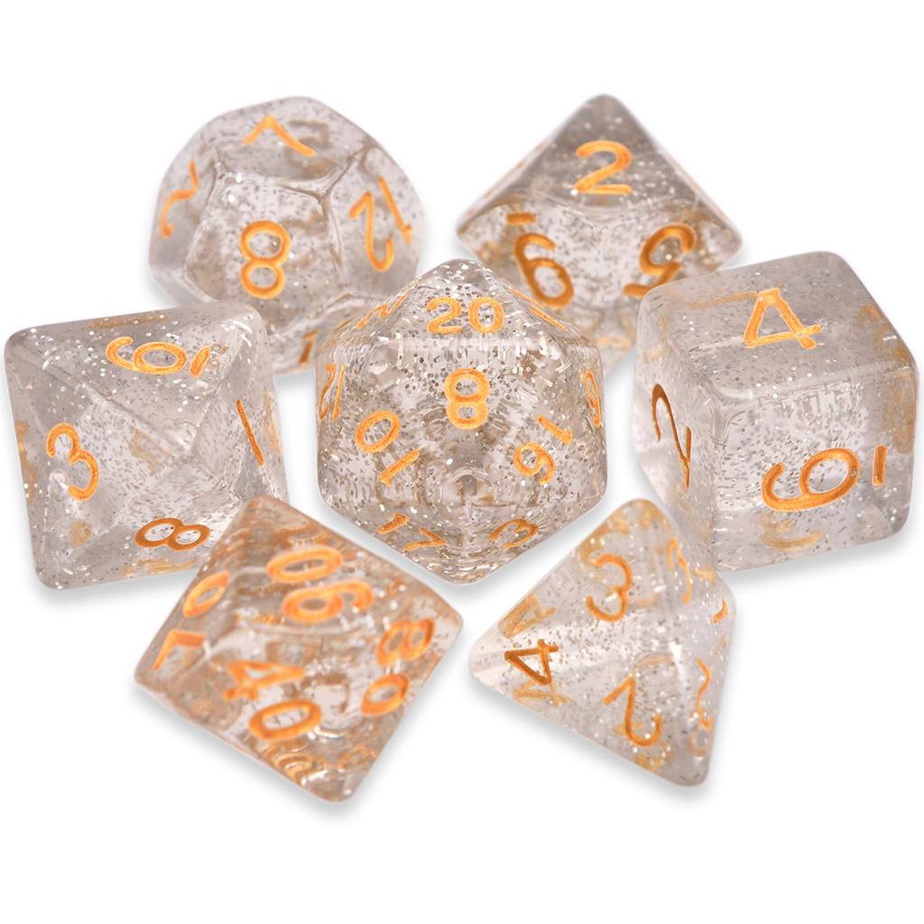 7 шт./лот, многогранные игральные кости из смолы D&D D4 D6 D8 D10 D% D12 D20, многогранные игральные кости TRPG, настольные игры