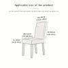 1Pcs Thickened Jacquard Elastic Chair Cover With Skirt Universal All-inclusive Elastic One-piece Dining Chair Cover