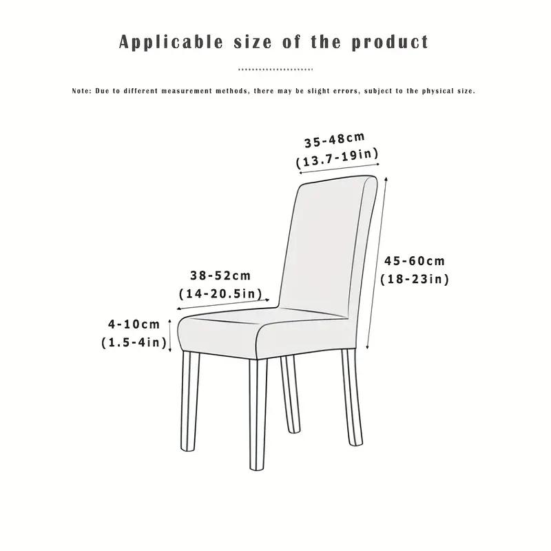 1Pcs Thickened Jacquard Elastic Chair Cover With Skirt Universal All-inclusive Elastic One-piece Dining Chair Cover