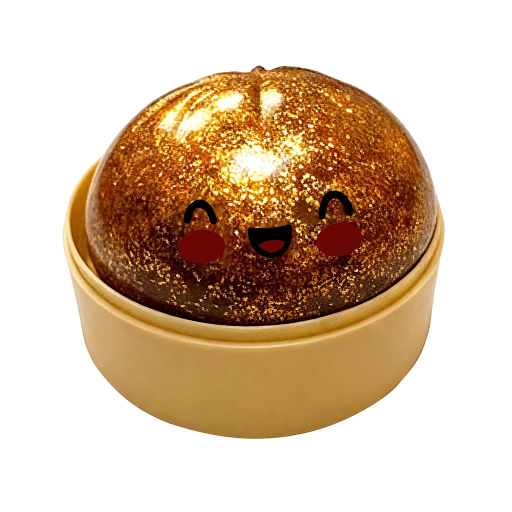 Dumpling Stress Balls Toy with Steamer Simulation Food Squishies Bun Fidget Sensory Toys for Home Desktop Decoration Party Gifts