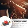 12-48V Top Post Battery Disconnect Switch 275A Continuous Power Cut Master Isolator for Car Vehicle RV Boat Heavy Duty ABS Shell