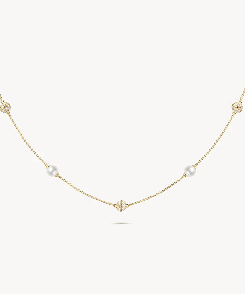Lola Rose Heliocentric Cubic Chain Pearl Necklace
