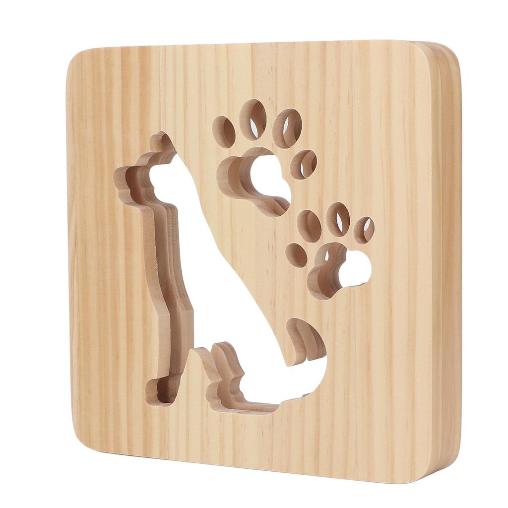 Ночной светильник для детской комнаты с милой собачкой, дизайн с полостью, мягкий, на 360 градусов, ночник с питанием от USB