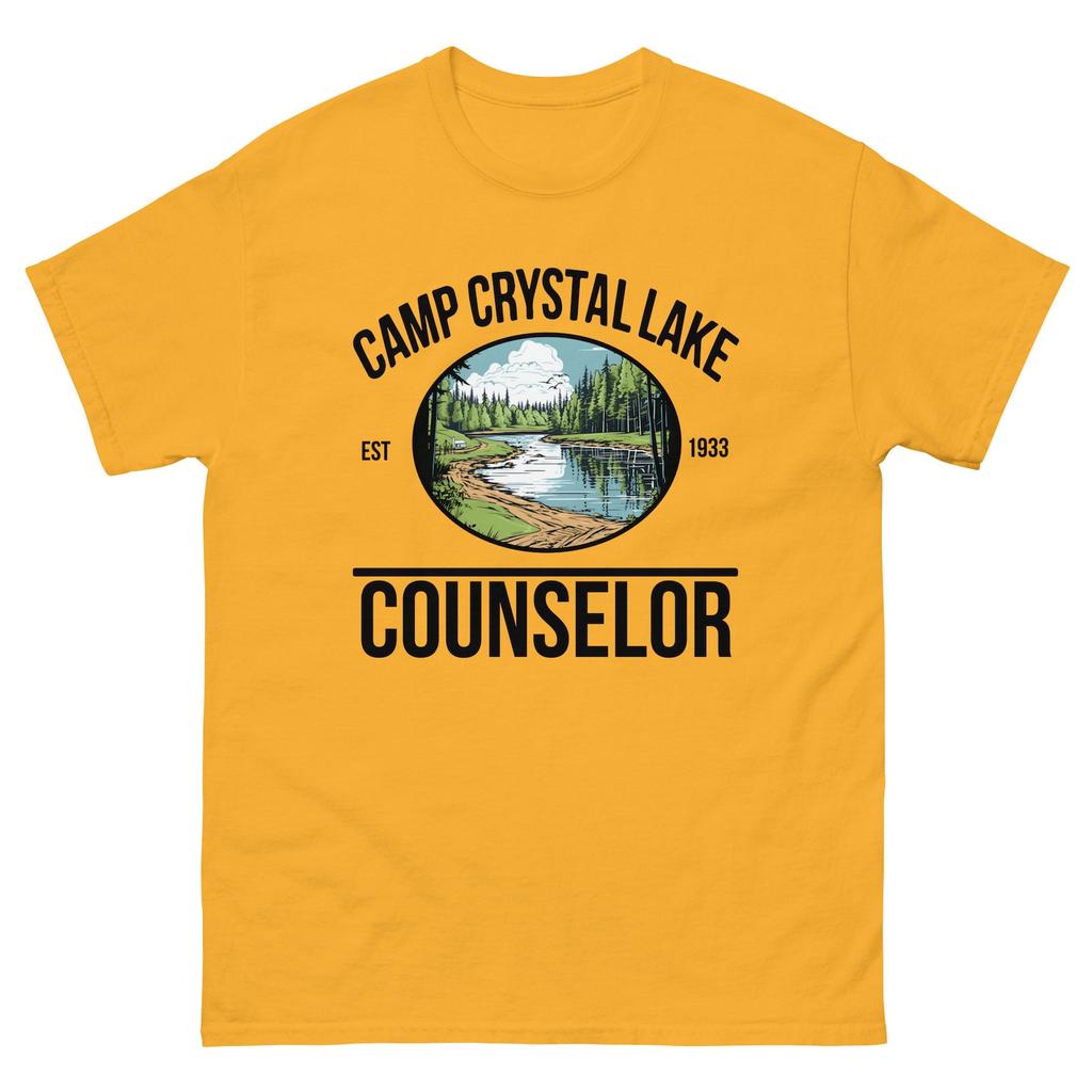 Camp Crystal Lake Counselor T-Shirt | Friday the 13th Jason Voorhees Tee | 80s Slasher Movie | Summer Camp Horror Gift