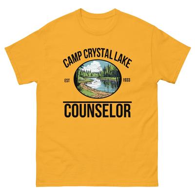 Camp Crystal Lake Counselor T-Shirt | Friday the 13th Jason Voorhees Tee | 80s Slasher Movie | Summer Camp Horror Gift