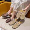 Thick-soled Fishing Net Shoes Bag Head Half Slippers Women's Summer Wear New High-end Mesh Hollow Cool Slippers