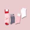 ANGEL SOCKS SET003_Strawberry Milk Pink Women's Fashion Gift Return Gift Daily Socks Coordination Gift Set Socks Pretty Brand
