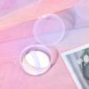 Круглые прозрачные коробки для хранения ювелирных изделий, электроники и аксессуаров, состоящие из 2 частей