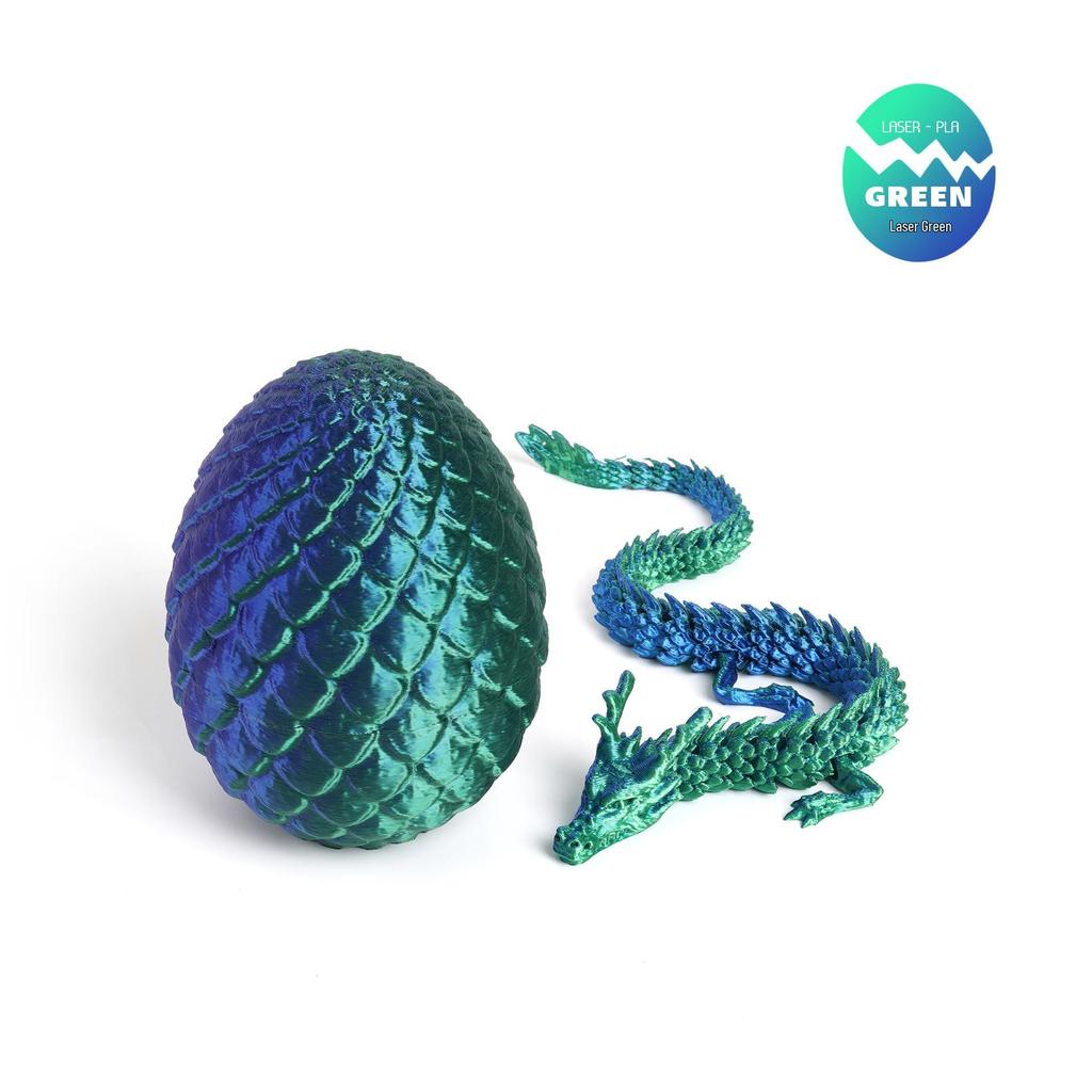 Colorful 3D Chinese Dragon Egg Ornaments - Trendy Decorative Gift & Toy
