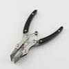 Handmade Stainless Steel Flat Nose Pliers for DIY Leather Goods, Purse Frame, Edge Pressing, and Gluing Line.