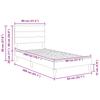 Bed Frame with Headboard Dark Green 31.5  x 78.7  (80 x 200 cm) Fabric