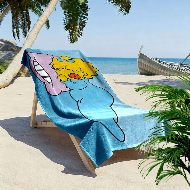 Maggie Print Beach Towel, Large Soft Quick Dry Towel for Beach Camping Swimming