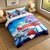 3Pcs Bedding SetSuper Wings Soft Bed Sheet and Two Pillowcases Home Bedroom Decor