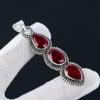 Red Ruby Pendant, 925 Sterling Silver, Three Red Gemstone Pendant, Red Ruby Gemstone, Handmade Gifts, Handmade Jewelry For Gifts For Her