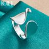 Smooth Open Ring Silver Fashion Jewelry