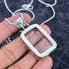 White Topaz Gemstone Handmade 925 Sterling Silver Jewelry Pendant 2.05" M-3218