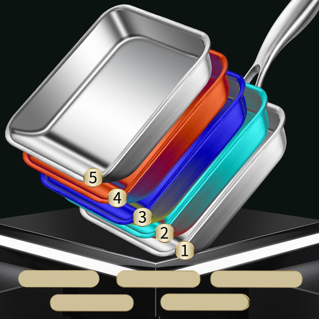 Pan Breakfast Steak Fried Cookware for Home Restaurant Picnic