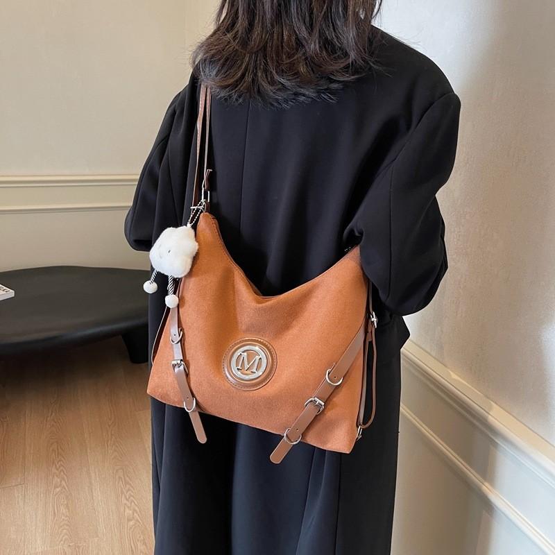 Модная повседневная сумка-тоут для женщин, прочный рюкзак с замшевой текстурой