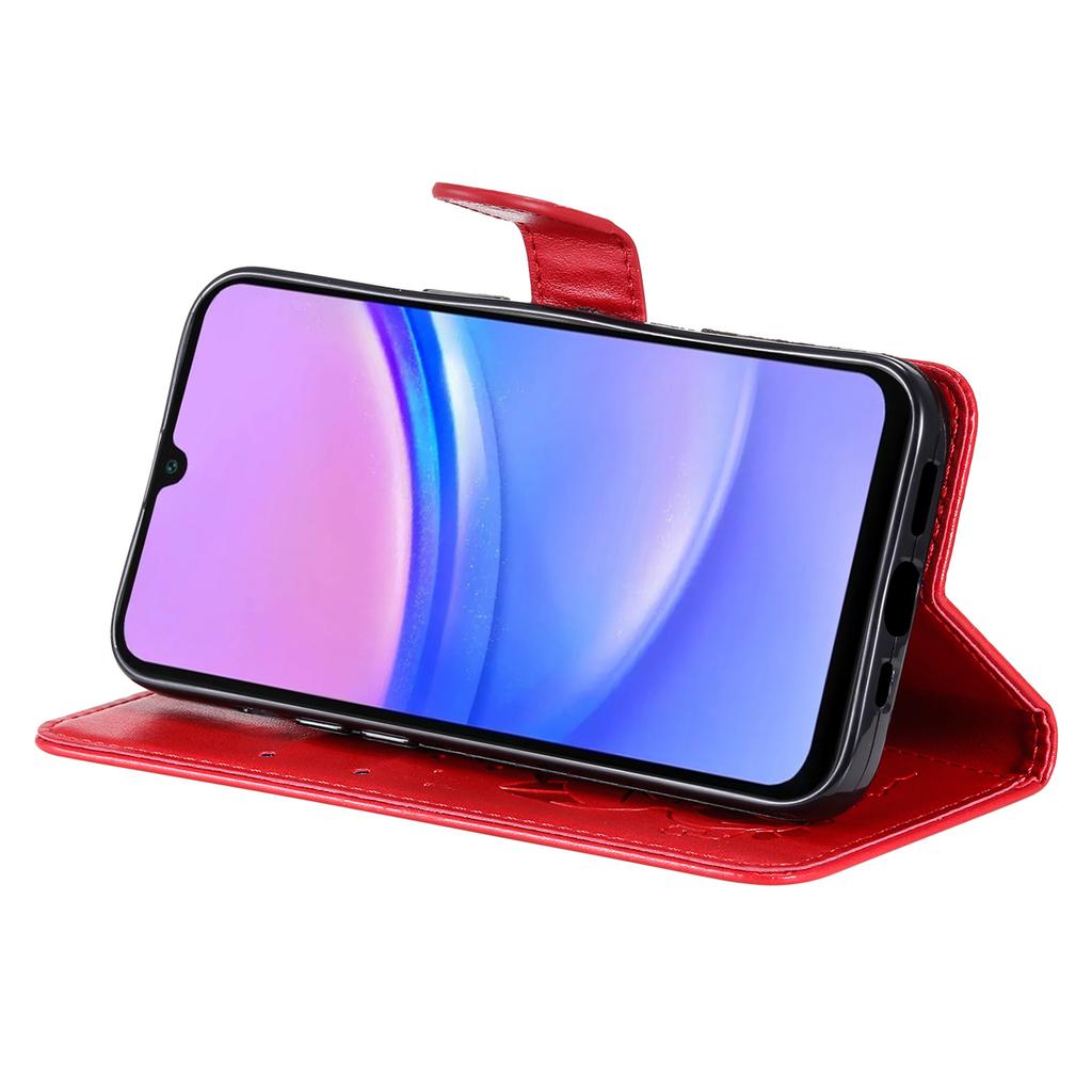 Кожаный чехол для Samsung Galaxy A26 5G/A16 5G/A16 4G с рисунком кошки и пчелы, чехол-кошелек с подставкой и ремешком