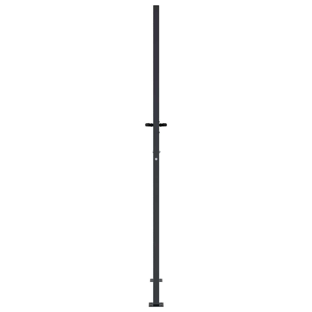 Vidaxl Furtka Ogrodowa, Antracytowa, 105X180 Cm, Stal, W Prostokąty