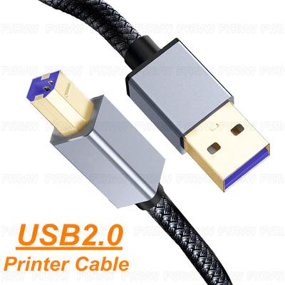 USB-кабель для принтера USB A на B Кабель USB для принтера USB MiDi Кабель для сканера USB2.0 для HP Canon Dell Epson Lexmark 3M 5M Кабель