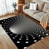 Стереоскопический 3D Иллюзионный Ковер с Рисунком для Спальни Гостиной Прикроватный Диван Напольный Коврик Современный Домашний Декор Зональный Ковер Роскошный Подарок