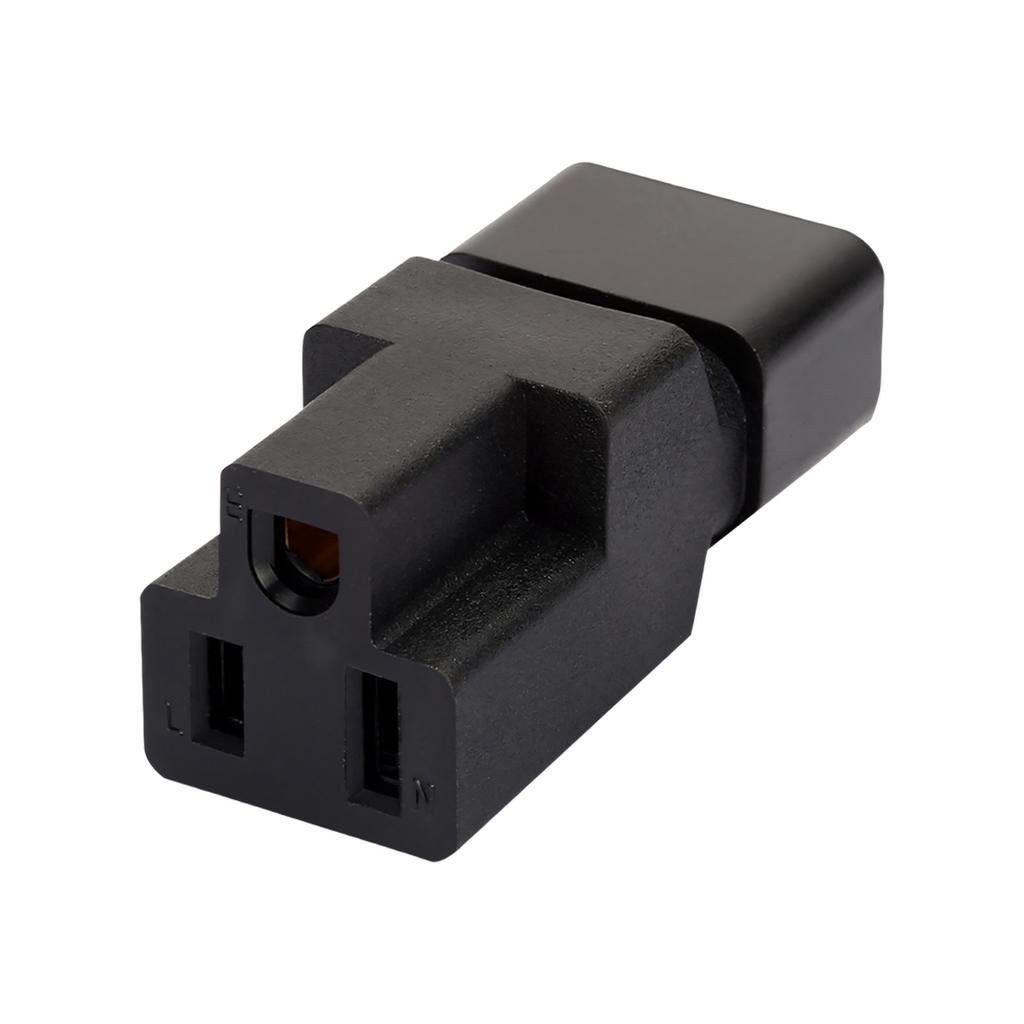 Strong IEC320 C14 to NEMA 5 15R Electrical Adapters Tool Easy Installation for Power Distribution Unit & Computer Racks