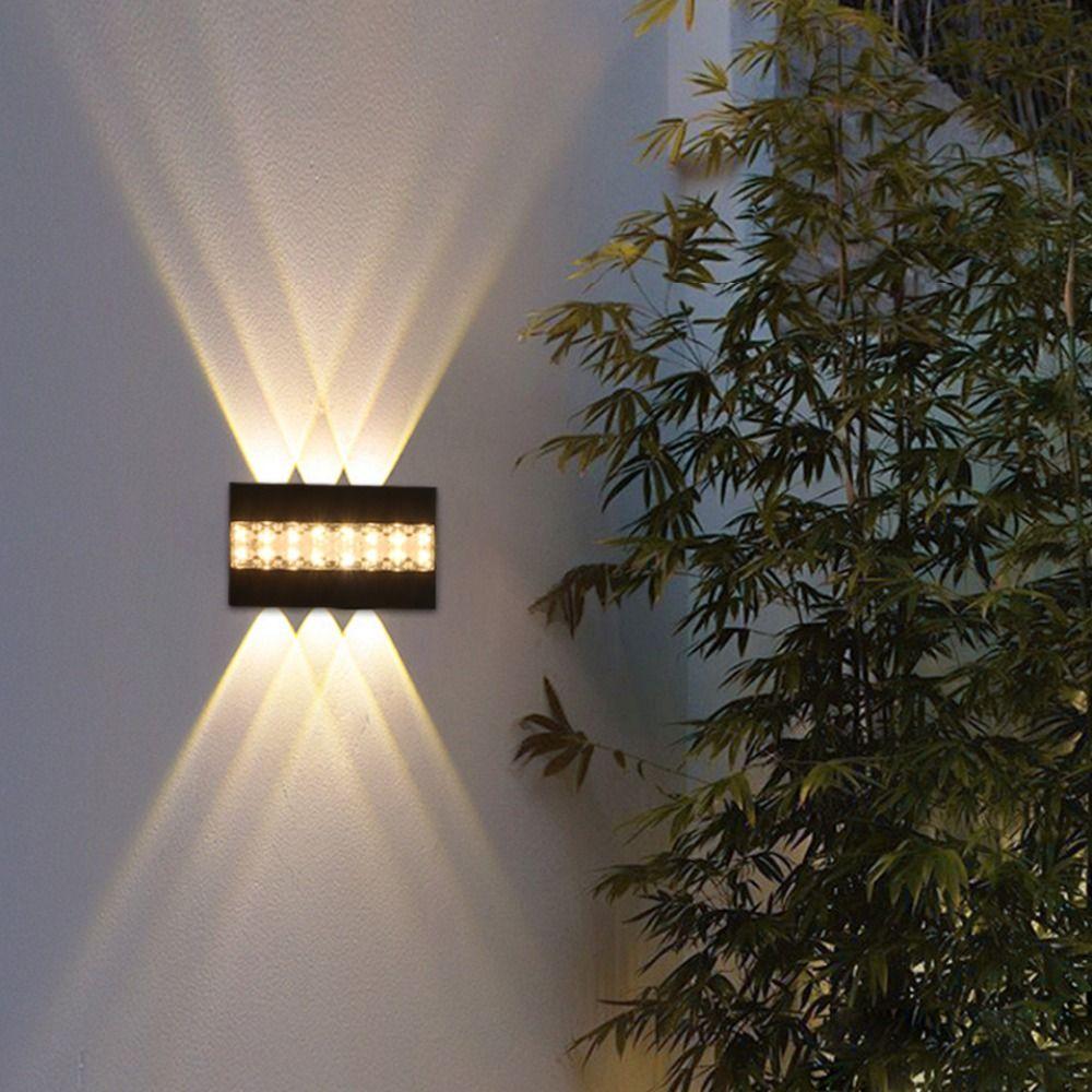 Светодиодная настенная лампа AC85-265V 10W/8W/6W Теплый/RGB Свет Водонепроницаемый настенный светильник Настенный монтаж Освещение вверх-вниз Настенный светильник-омыватель
