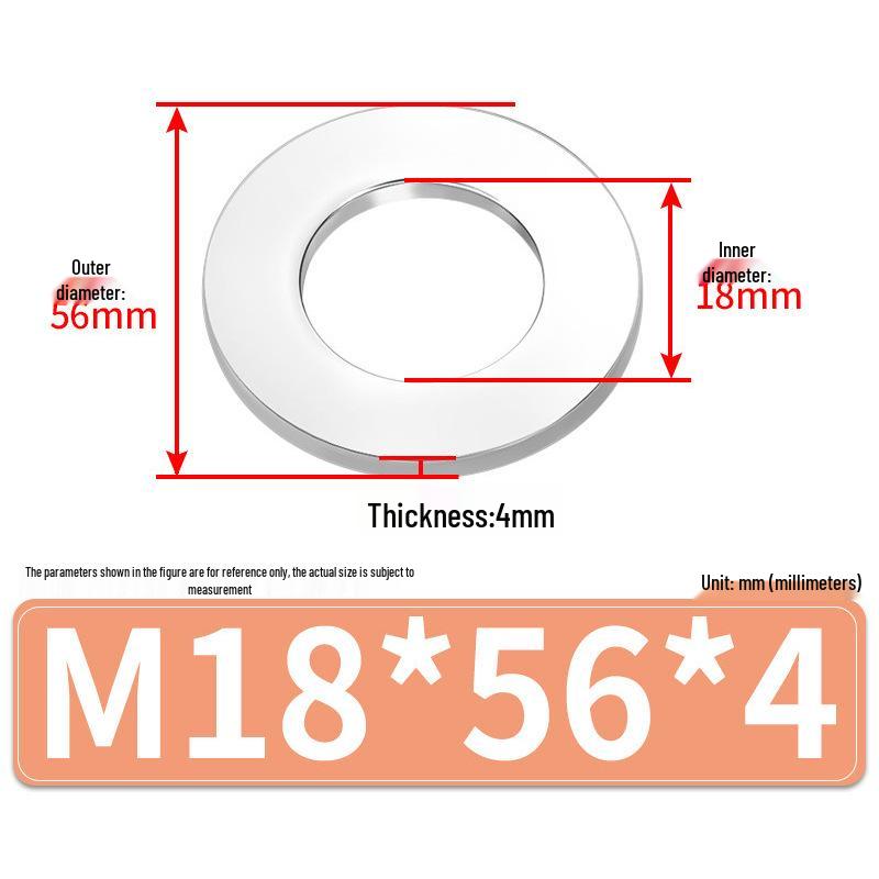 Jin Juntai Толстая и тонкая плоская шайба из нержавеющей стали, круглая M10-M36