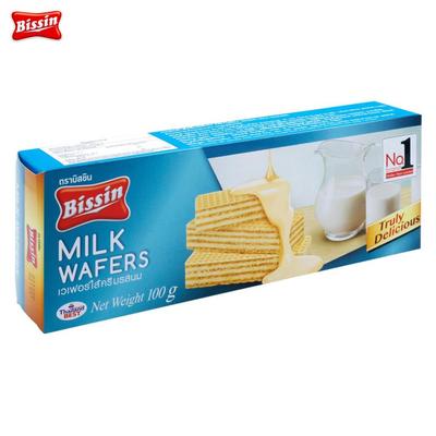Bissin Молочные вафли 100 гx 1 шт/3 шт/6 шт/12 шт - Thai Snack