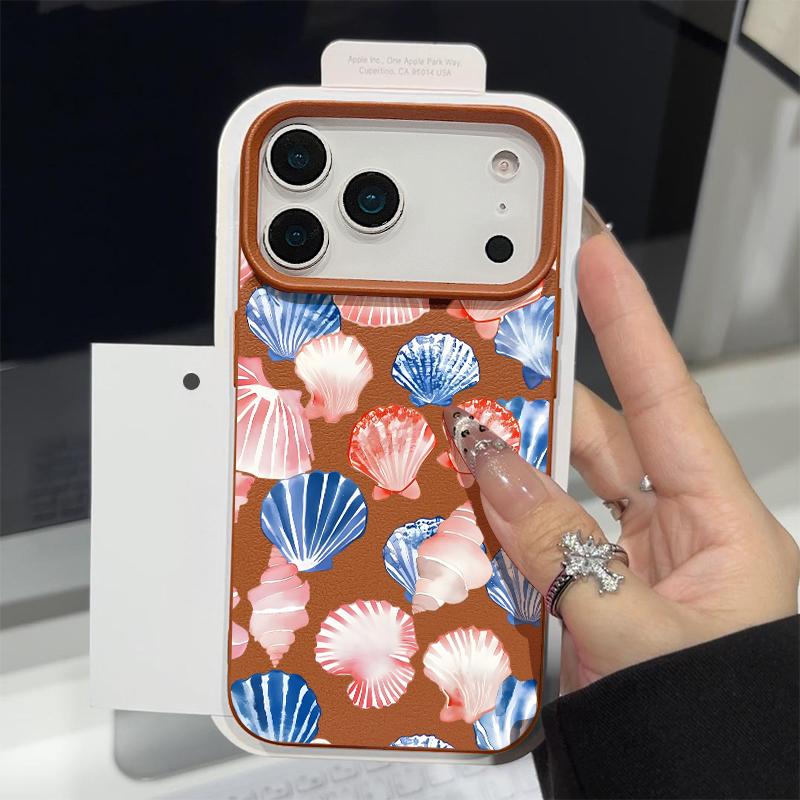 Красочный чехол для телефона 'Морской парк' для iPhone 17 16 Pro Max, роскошная матовая силиконовая крышка с текстурой кожи для iPhone 15 14 13 Pro Max 11 16e 17e