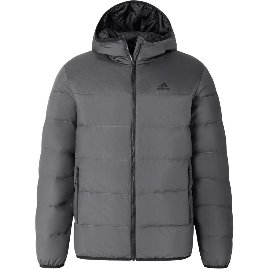 adidas Мужская пуховая куртка темно-серая JW6776