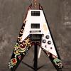 Gibson Custom Jimi Hendrix Flying V Ebony Epiphone/Inspired "Love Drops" [3,21 кг][S/N 24111524588]