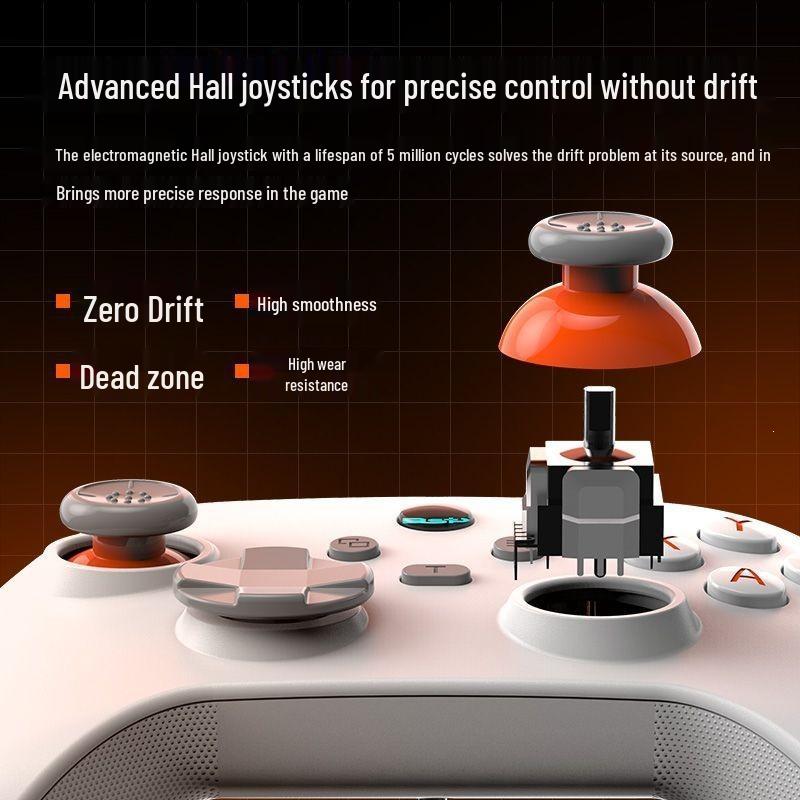 Беспроводной Bluetooth игровой контроллер G6 для ПК, Steam, мобильных устройств, iOS, планшетов, Switch - Черный