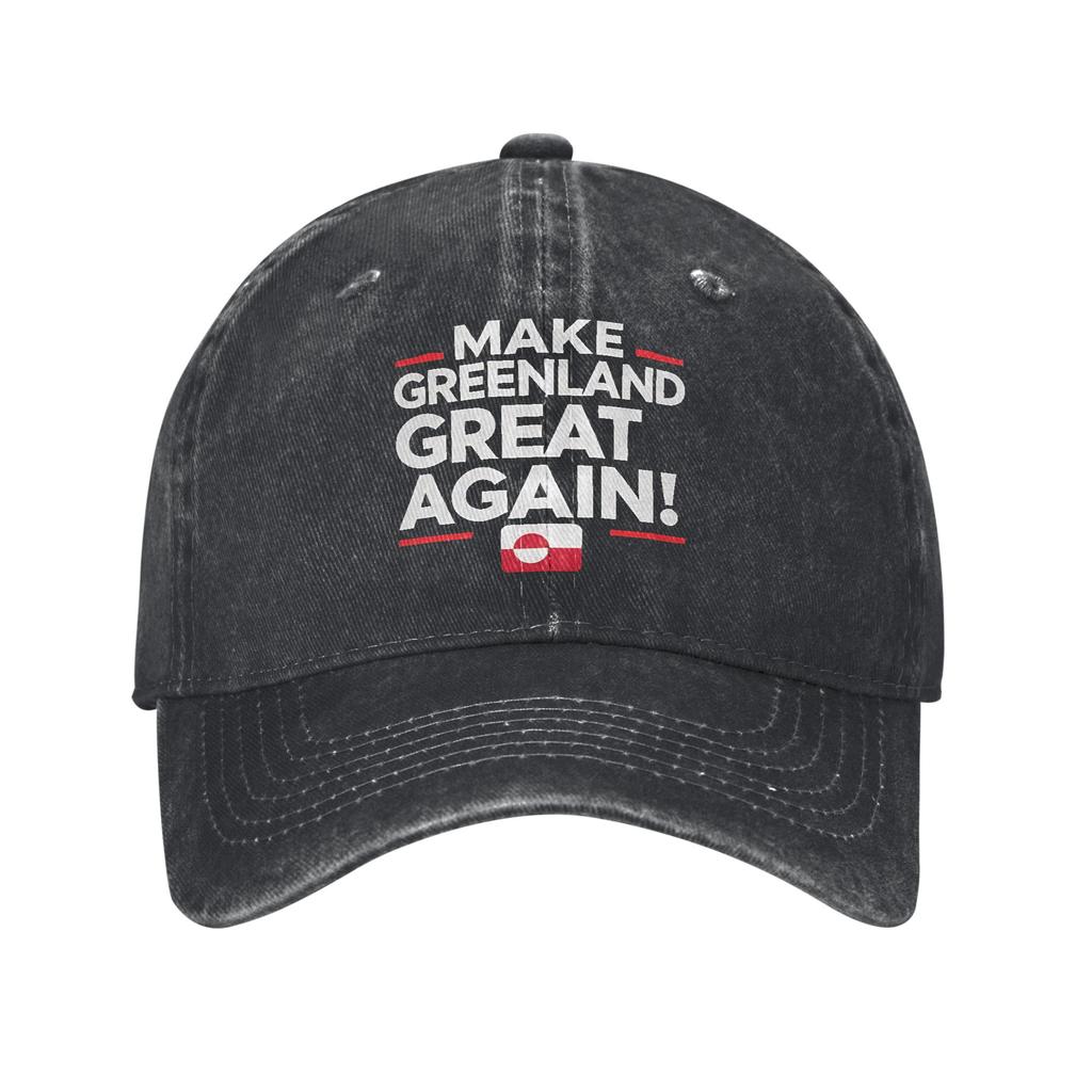 Hands Off Greenland Is Not For Sale MGGA Print Cap For Unisex Cotton Trucker Hat Daily Wear Baseball Cap Adjustable