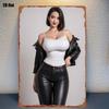 Винтажная металлическая табличка x дюймов, настенное искусство для декора кухни в стиле кантри, модный женский плакат, декор для праздничной вечеринки, комнаты