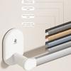 Держатель для полотенец в ванной с крючками, высокая несущая способность, простая установка, присоска, вешалка-перекладина для полотенец, настенный крючок