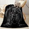 Gothic Style Blanket Soft & Cozy Suitable for Office Seaside Bed Four Seasons Universal Digital Print Unique Gift for Family and Friends Camping