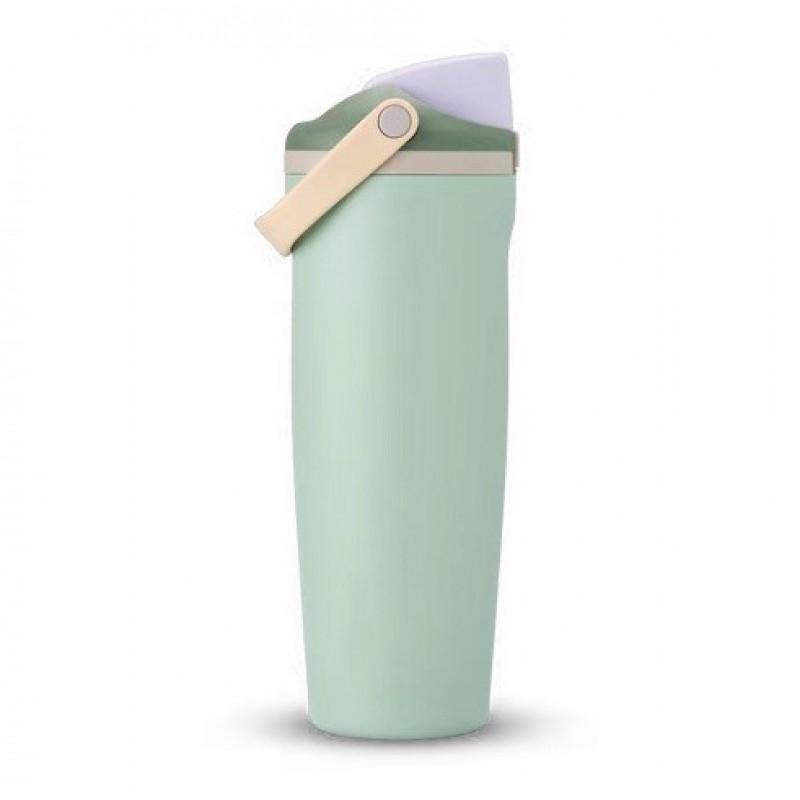 30oz Stainless Steel Insulated Tumbler With Flip Lid Handle Travel Gym Office Hot Cold Drinks