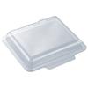 Chuo Kagaku Disposable Container Lids, Made In Japan, HS Bat 28-26 Lid-1 (PET), 25 Lids, Size: Approx. 28 X 27.8 X 4.1 Cm