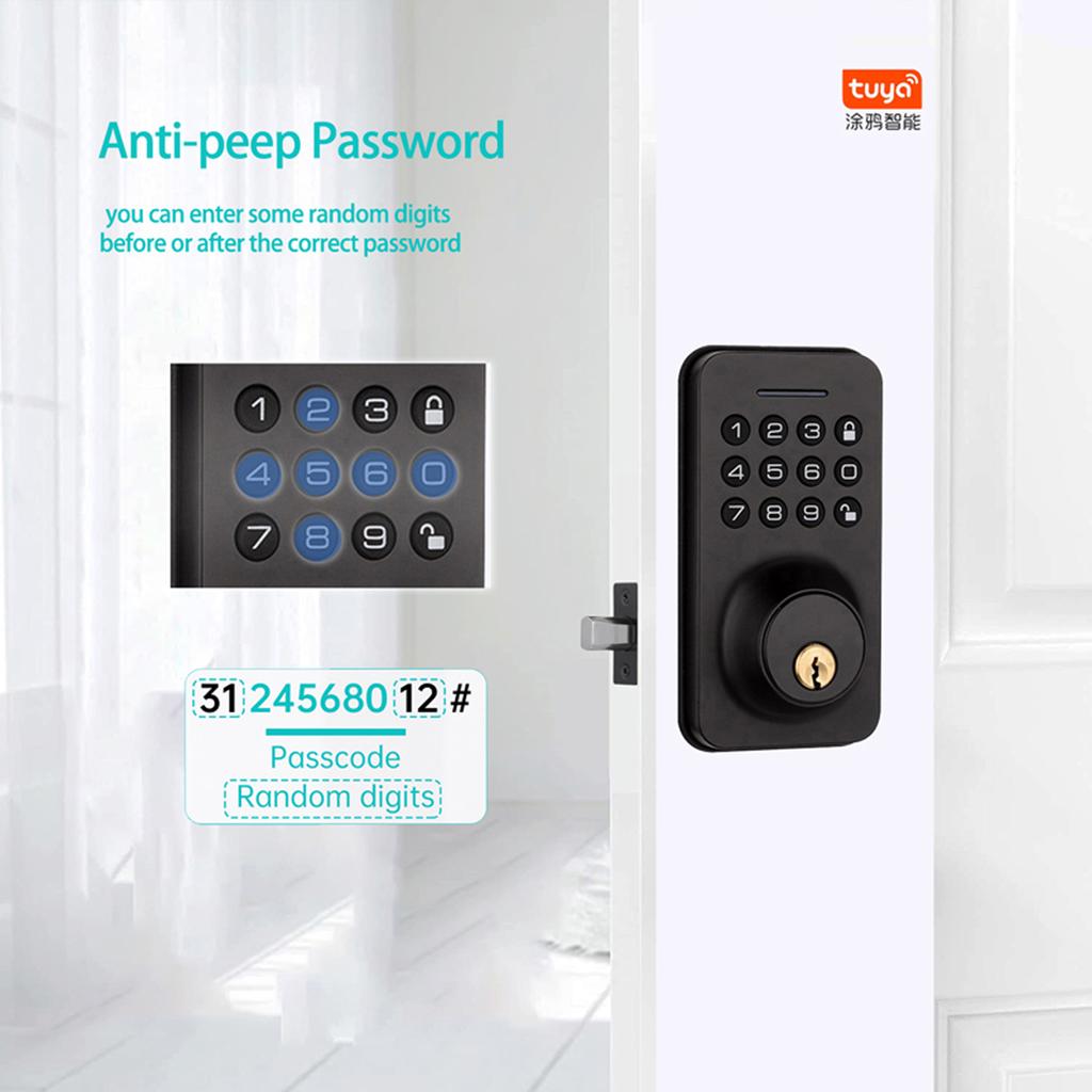 Умный дверной замок WAFU, 4 способа разблокировки, разблокировка приложения Tuya BT Connection, разблокировка пароля для дома