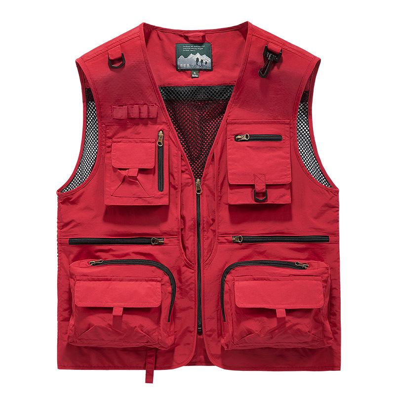Men's Summer Multi-Pocket Photography & Fishing Vest for Outdoor Hiking