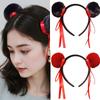 Soft And Comfortable Children's Headband With Fun Round Balls Designs Furry Cosplay Hair Accesories For Stylish Kids