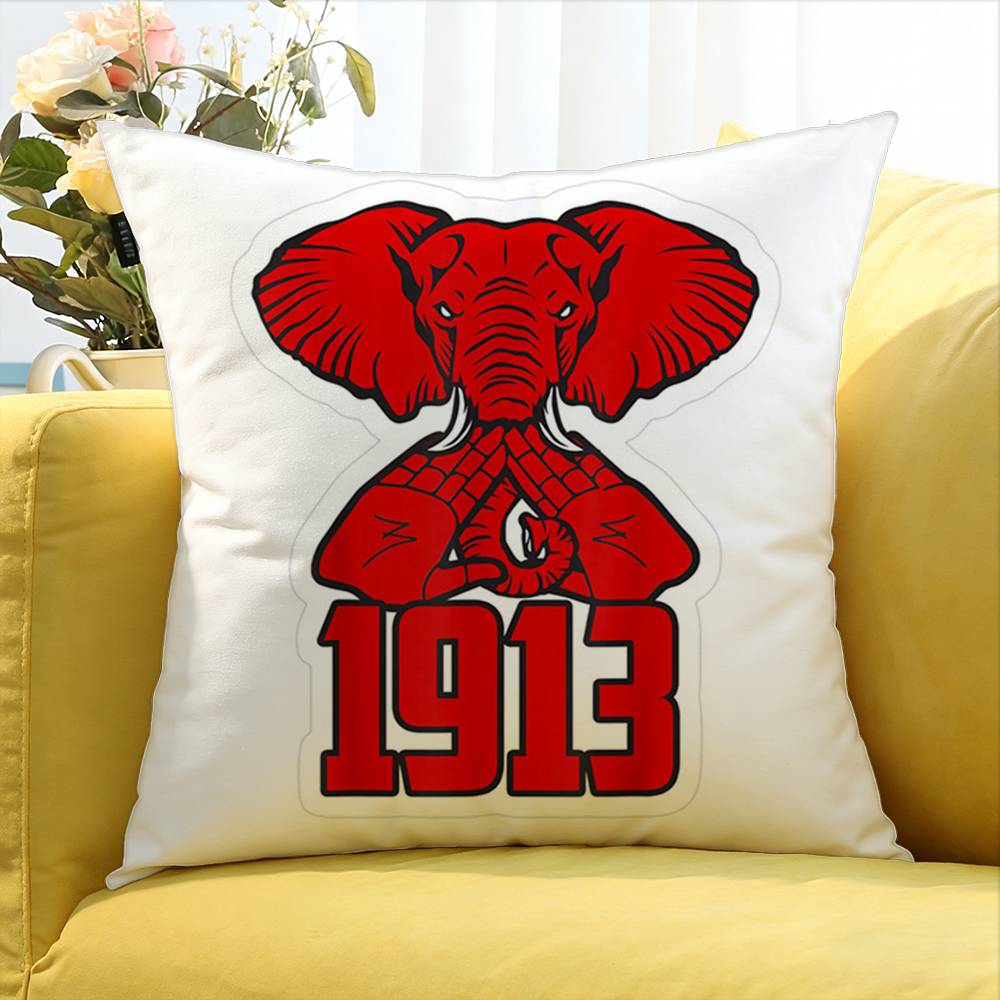 DDelta Sigma Theta World Various Sizes Square Pillow Case For Car Home Bedchamber Decor