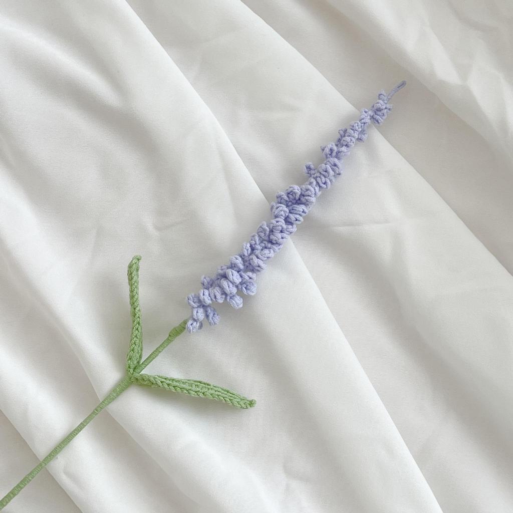 Handmade Lavender Bouquet with Cotton Yarn Flowers