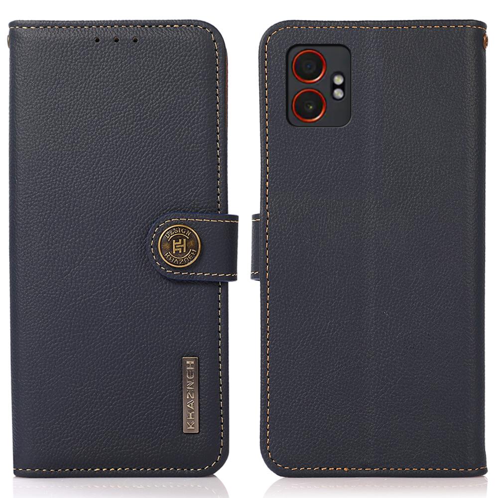 KHAZNEH для Samsung Galaxy XCover7 Pro Чехол Кожаный кошелек-обложка для телефона из натуральной коровьей кожи