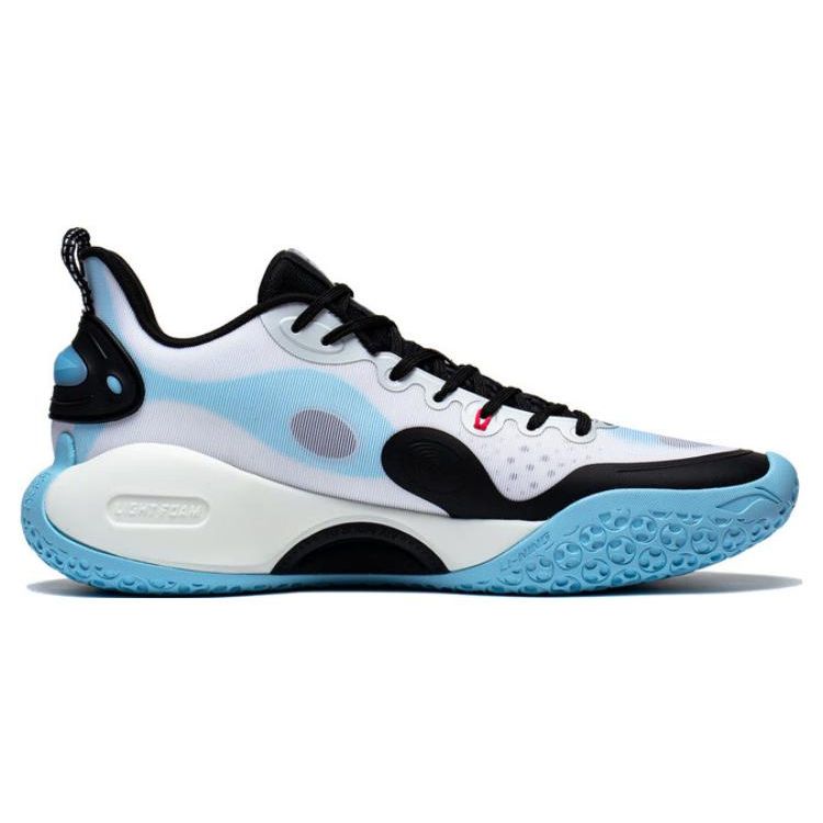 Li Ning Yu Shuai Team Shock Absorption Non-Slip Low-Top Basketball Shoes Men Sneaker White Black ABPT039-1