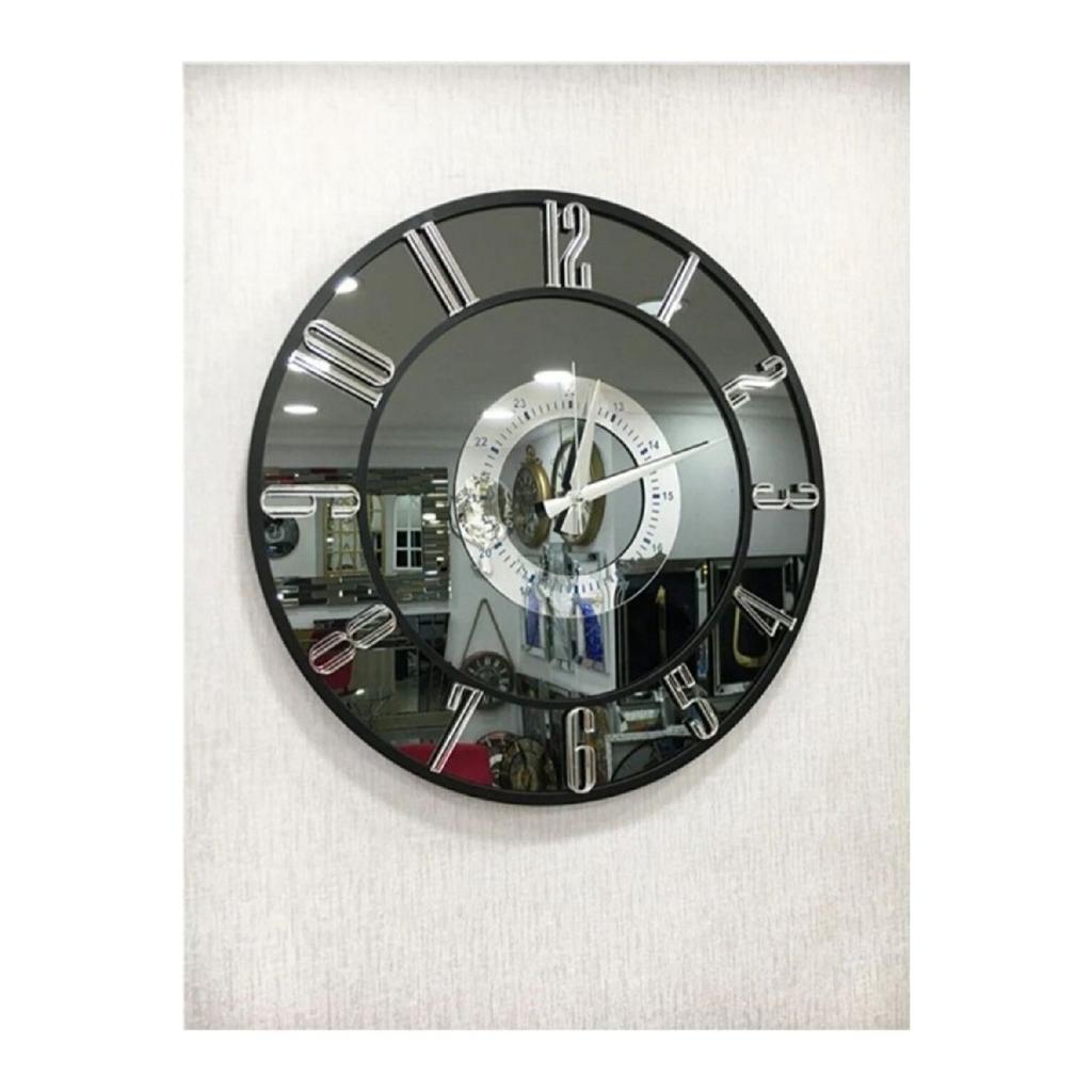 Современные настенные часы с зеркалом, 50 см: элегантность и функциональность вместе