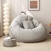 Seat Bean Large Bag Comfortable Lazy Sofa Chair Linen Lounger Couch Gift Tatami